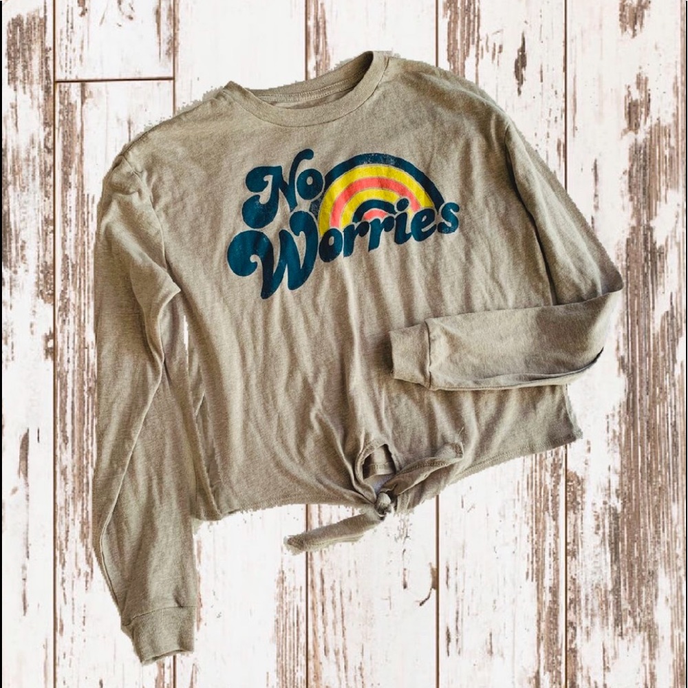 No Worries Long Sleeve Crop Top!